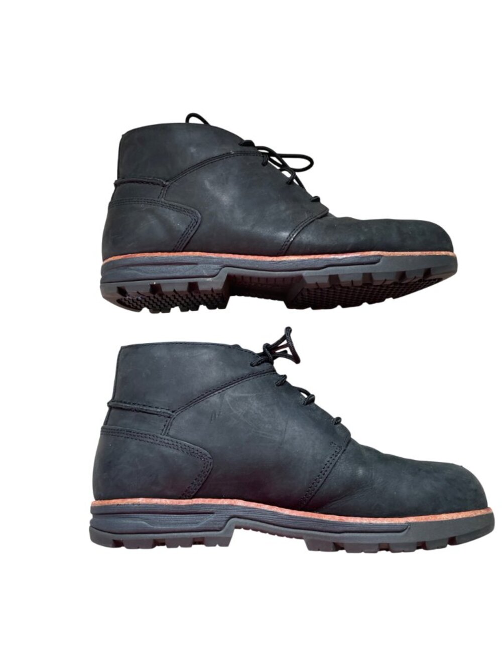Worx Black Oil Proof Slip Resistant Work Boots Men's 9.5 2 Double Extra Wide - Picture 7 of 12